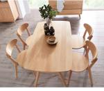 Commercial Custom Made Furniture Restaurant Table And Chairs Wooden Material