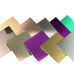 Rose Gold 304 Mirror Stainless Steel Sheet Hairline Colored Black