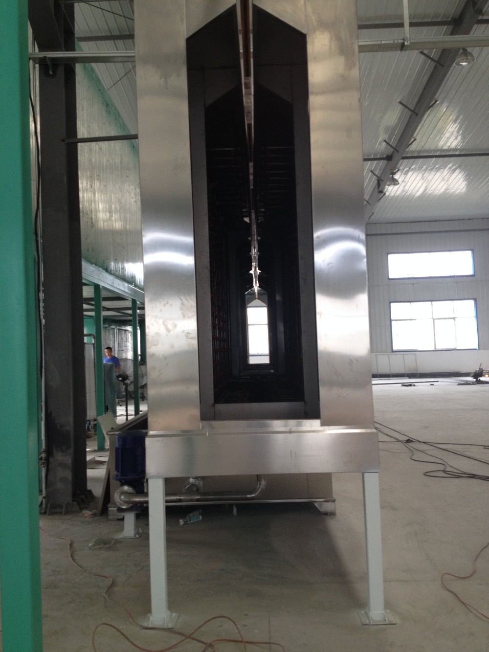 PP Horizontal Powder Coating Line Aluminium Powder Coating Plant CE