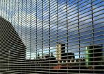 Waterproof Commercial Steel Perimeter Fence 358 Welded Mesh Easily Assembled