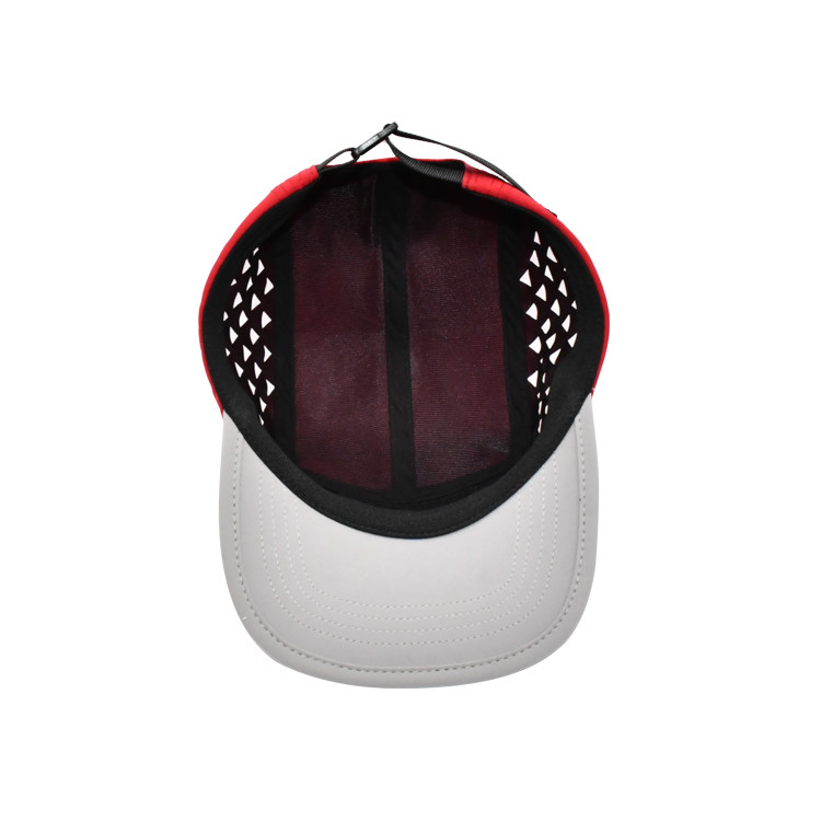 Nylon UPF50+ Custom Camper Caps 5 Panel Running Hats Light Wear