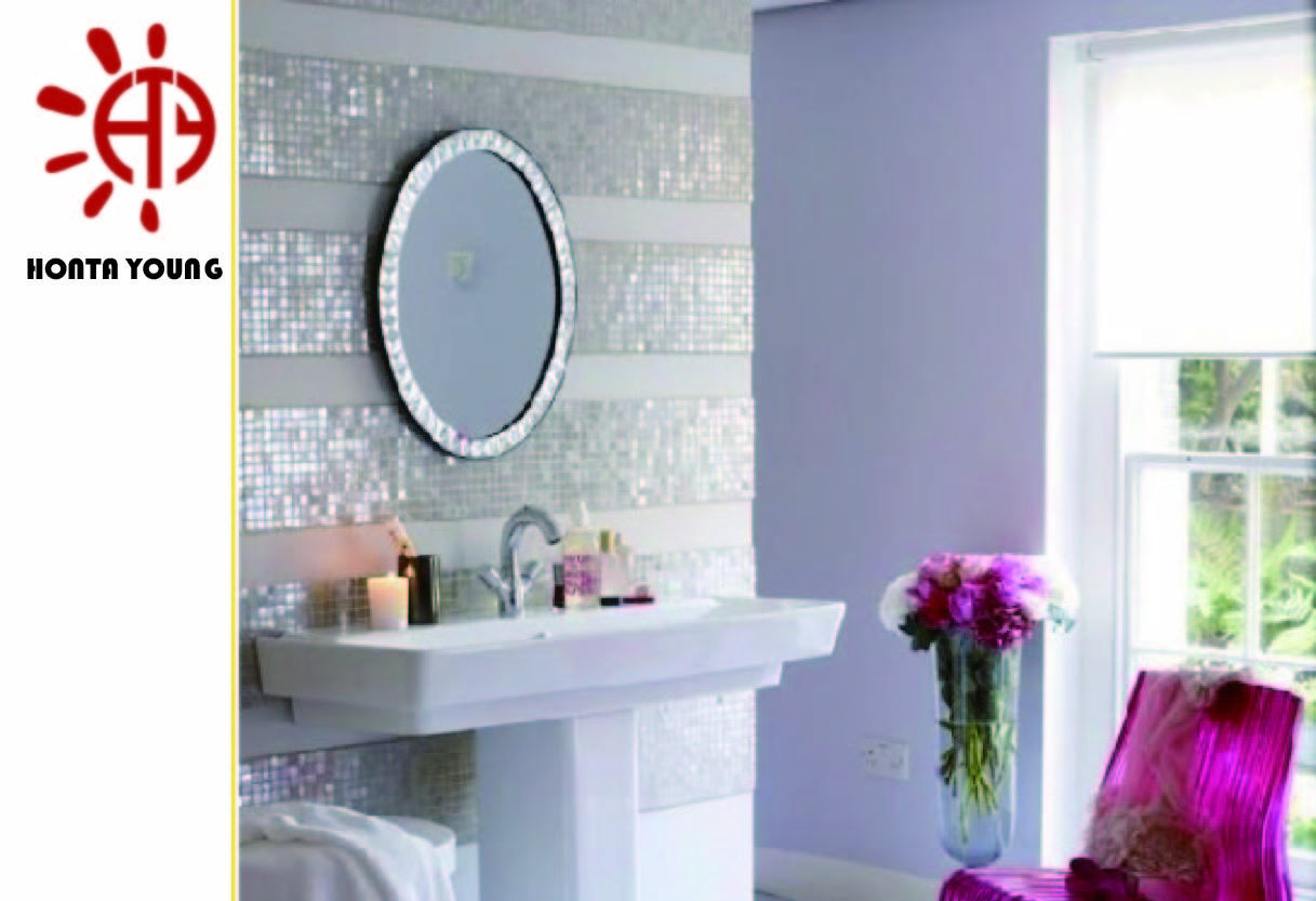 HTY - TC 300 300*300 Wholesale Beautiful Stained Glass Mosaic Tile for Indoor Wall