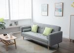 Light Grey Modern Bedroom Furniture Armless Burlap Fabric Living Room Sofa