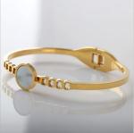 Simple Elegance Fashion Jewelry colorful Stainless Steel Bangle Bracelet For