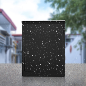 Galvanized Steel Parcel Mailbox for Outside Extra Large Package Delivery Post Mount