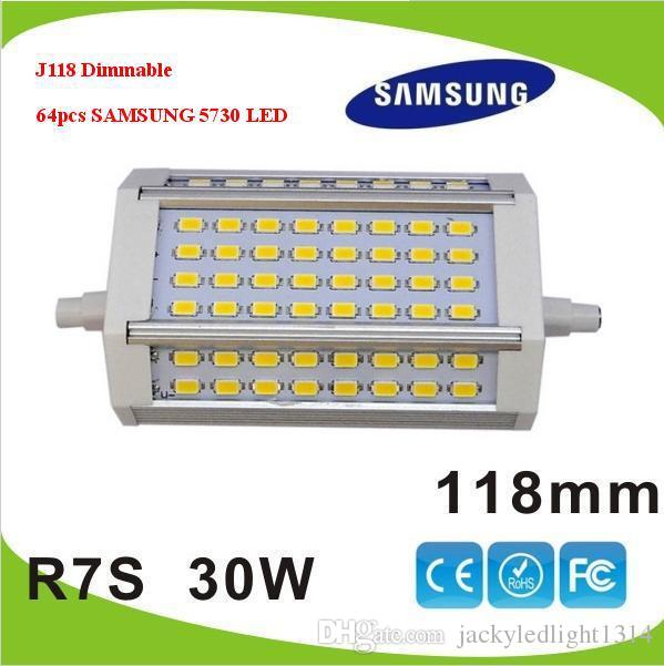 high power led R7S bulb 30W J118mm Dimmable led r7s light 220degree anglereplace halogen lamp AC85-265V ce rohs