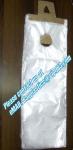 Disposable clear newspaper bags with cardboard header printed thin newspaper
