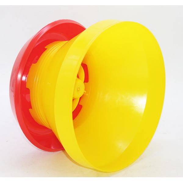 New Type Red Chicken Drinker With Leg Water Bucket Manual Poultry Feeder And Drinker Farming Equipment