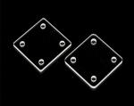 High Temperature Resistance Square Fused Silica Quartz Glass Sheet