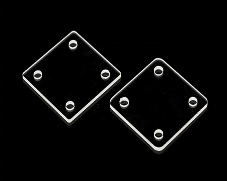 High Temperature Resistance Square Fused Silica Quartz Glass Sheet