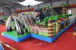 Dinosaur Themed Inflatable Fun City , Commercial Kids Inflatable Jumper