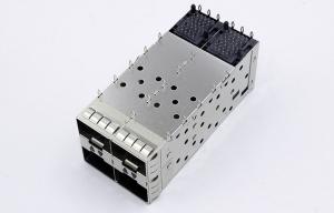 China SFP Cage Shielded EMI Tabs 2x2 Telecommunications Hardware TMSFPX22EXXX2 wholesale