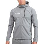 OEM custom logo brand men's streetwear outdoor sports track 100% polyester zip