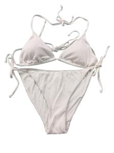 China Women Two Piece Bikini Set Female Beach Wear Swimming Suit F420 Sw1 Elastic wholesale