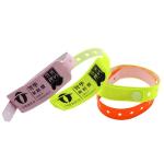 Manufacturer Customizable Solid Color Wristband Plastic Vinyl Event Wristbands