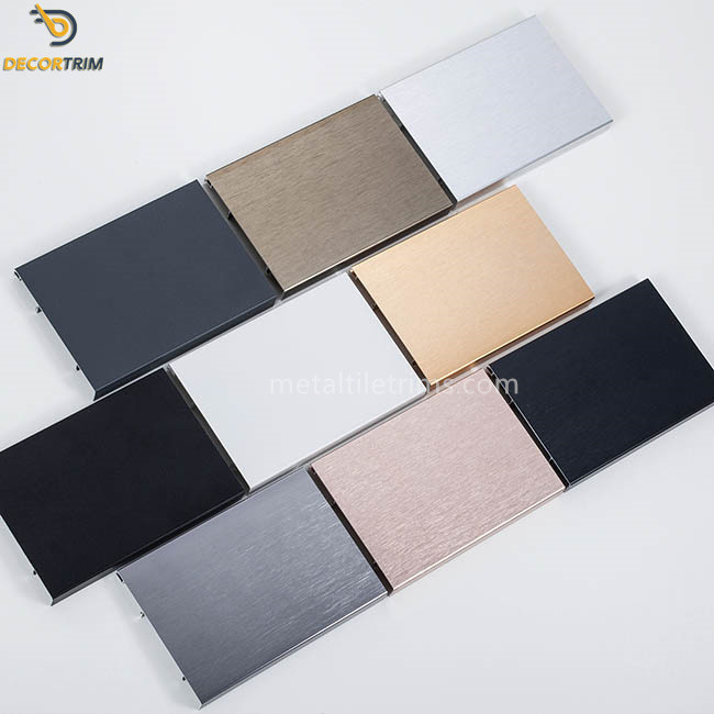 Decorative Aluminum Skirting Board Profiles With Anodized Powder Coat Surface