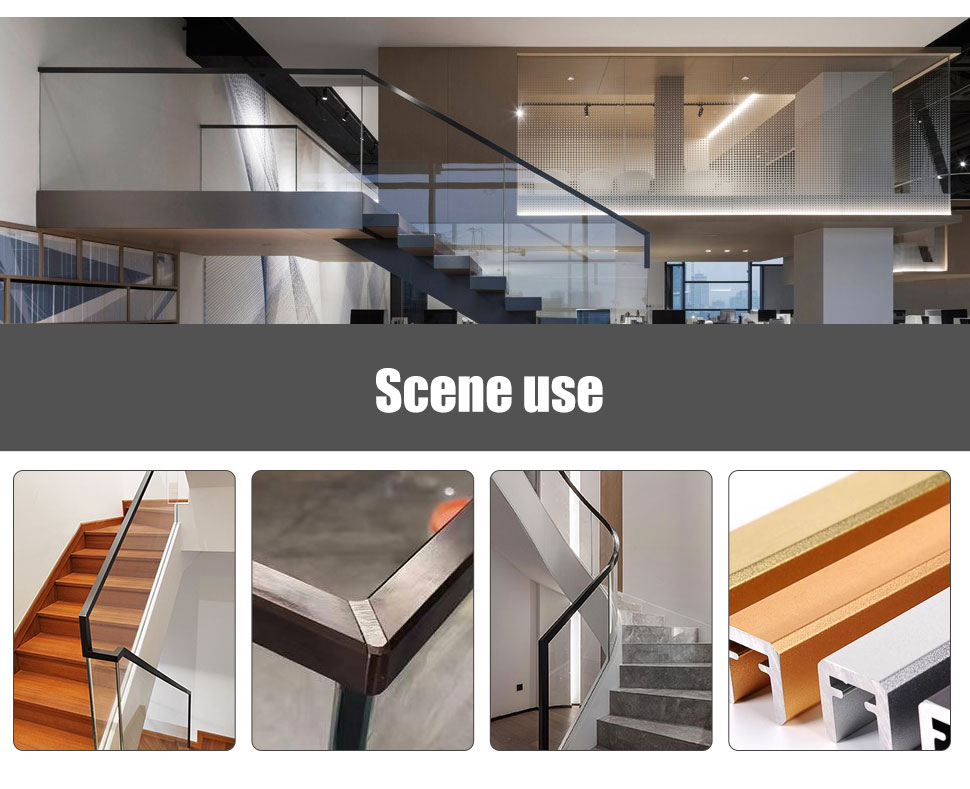 Simple Design Aluminum Alloy Glass Railing Balustrades for Balcony and Swimming Pool