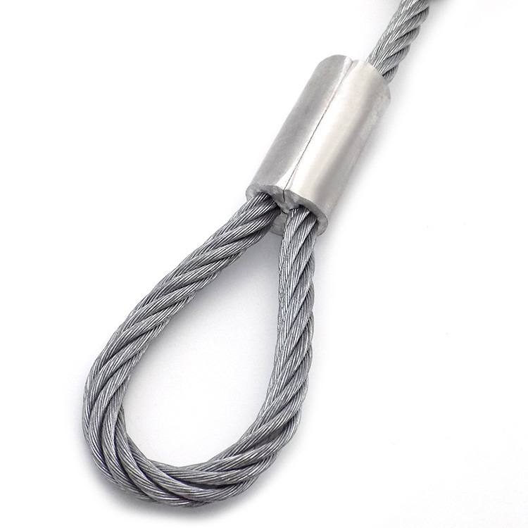 High Quality 1.5-3mm Rust and Corrosion protection Wire Rope Assembly Set Stainless Steel Wire Rope With Loop