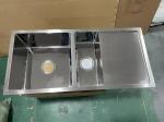 Double Bowl Workstation Polish Handmade Kitchen Sink With Drainboard