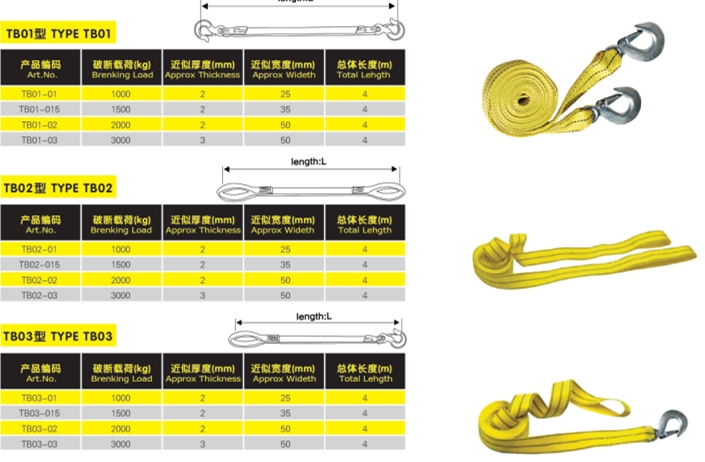 car towing belt