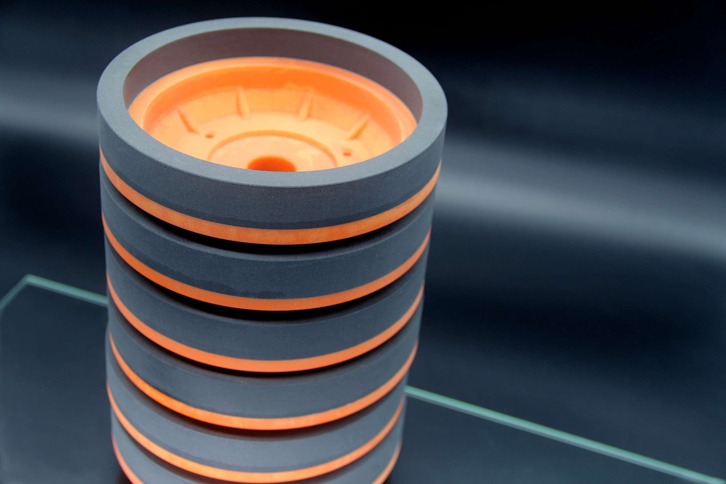 OEM Slate Orange Resin Grinding Wheel Diamond Edging Bowl Shape