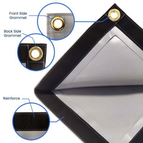 20mil PVC Vinyl Tarp Extreme Heavy Duty Tarps Water Resistant