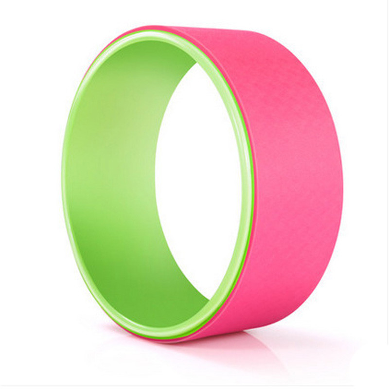 Back Training Yoga Circle Ring , TPE Yoga Fitness Roller Wheel For Slimming Waist