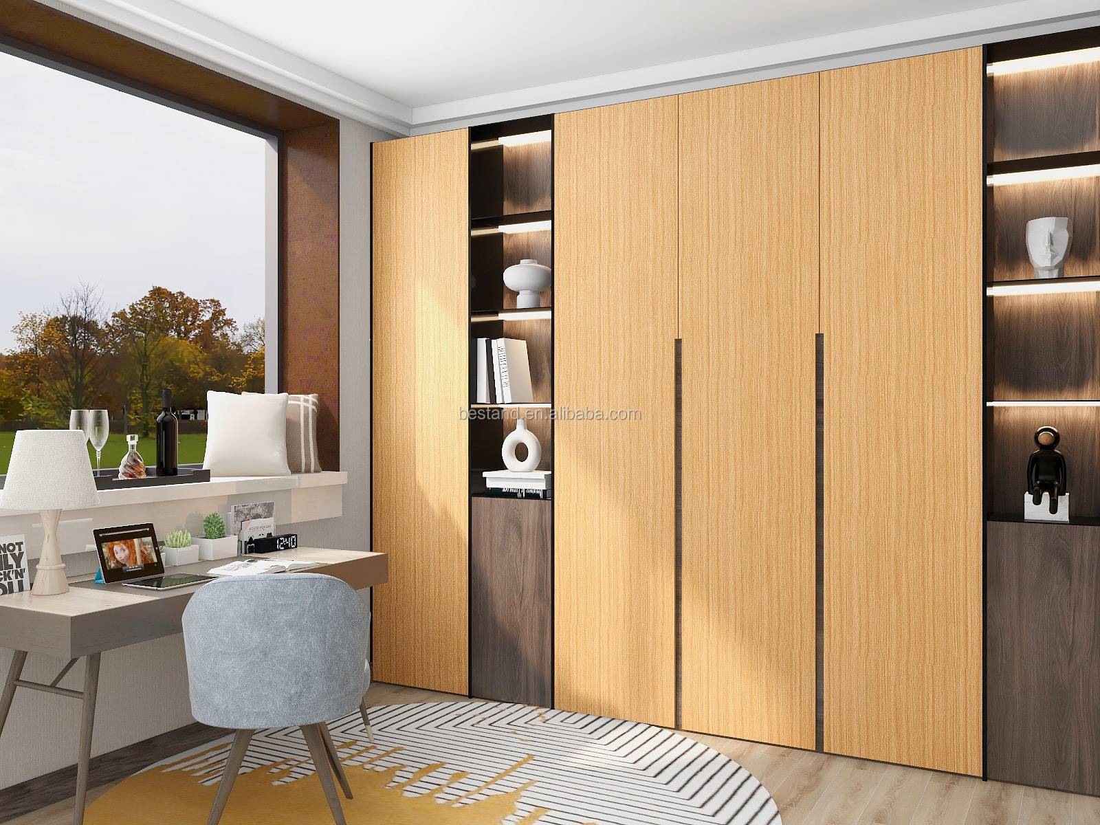 Nice Designs 3D Texture Vinyl Wall Paper for Kitchen Modern Design Self-Adhesive Wallpaper