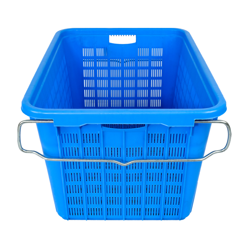 Customized Logo Heavy Duty Mushroom Plastic Basket for Fruit and Vegetable Turnover