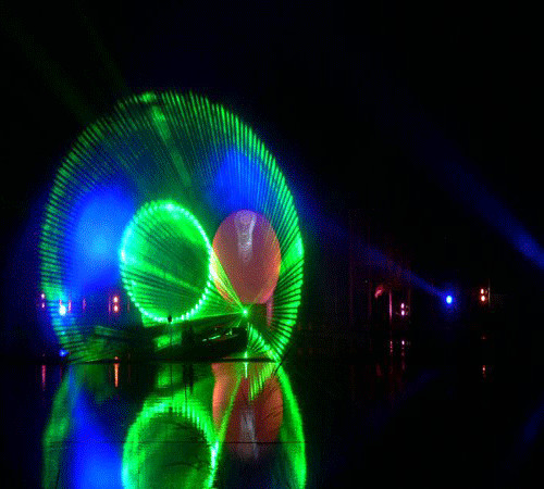 Commercial Outdoor Laser Light Show Entertainment Purposes Large Scale Type
