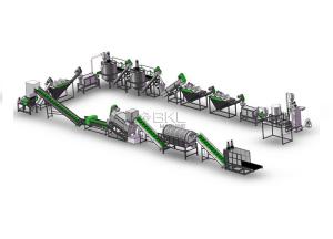 China 1500kgh Plastic Recycling Washing Machine 90KW Debaler Pet Washing Line wholesale