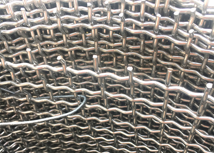 Strong Structure Wire Net Mesh , Crimped Wire Mesh Coarse 2 12 18 20 Mesh For Mine