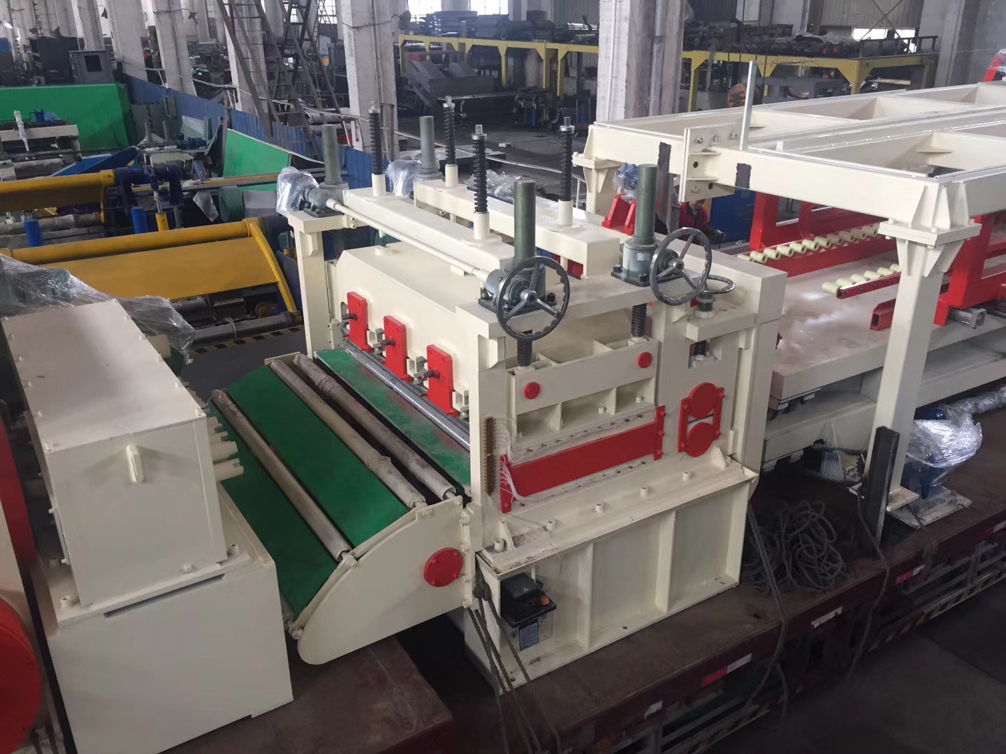 Galvanized Coil 40m / Min 4mm Cut To Length Line With Auto Stacker , High Efficiency