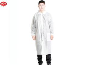 China Breathable Anti Static 60gsm Disposable Lab Coat wholesale