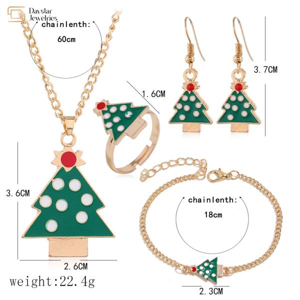 Holiday Gifts Christmas Jewelry Set For Womens Earrings Rings Bracelets Necklace