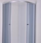 900x900x2100mm Quadrant Shower Enclosure 4mm Tempered Smoke Glass