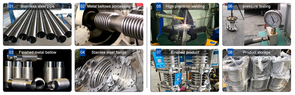 Stainless Steel Wire Braided Corrugated Metal Hose Pipe Flexible Connector