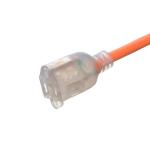 50 Feet 3X12AWG SJTW Heavy Duty Yellow 3 Prong Extension Cable 15 AMP Outdoor