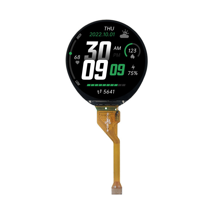 1.39 Inch Round Display, TFT LCD 360x360 , 15 Pins QSPI Interface, 400 CD/M2