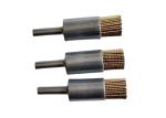25mm OD Brass Coated Steel Wire Knot End Brush for Rust Removal