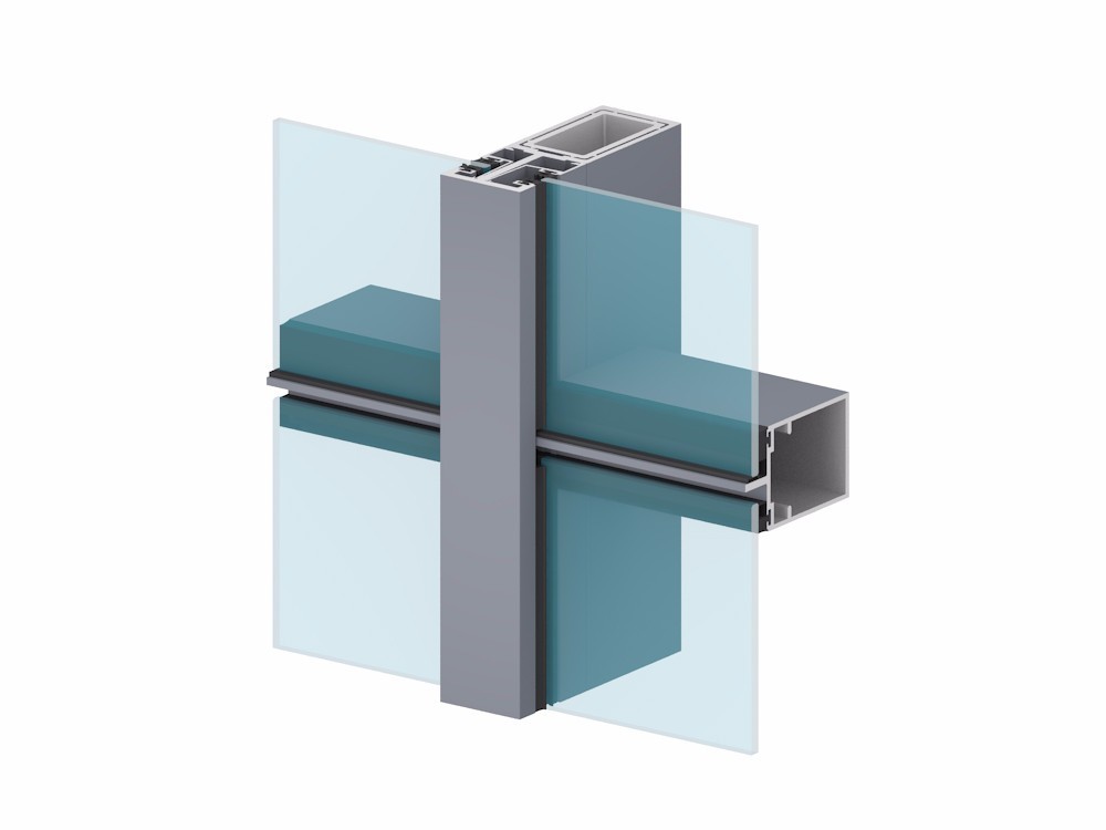 Custom Made Aluminium Glass Curtain Wall U Shape Aluminium Alloy Extrusions