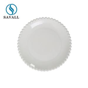 China Retro White Pearl Edge European Western Ceramic Dinnerware Sets wholesale