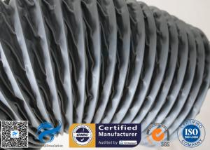 China PVC Coated Fiberglass Fabric Grey Flexible Ventilation Air Ducting Vent Hose wholesale