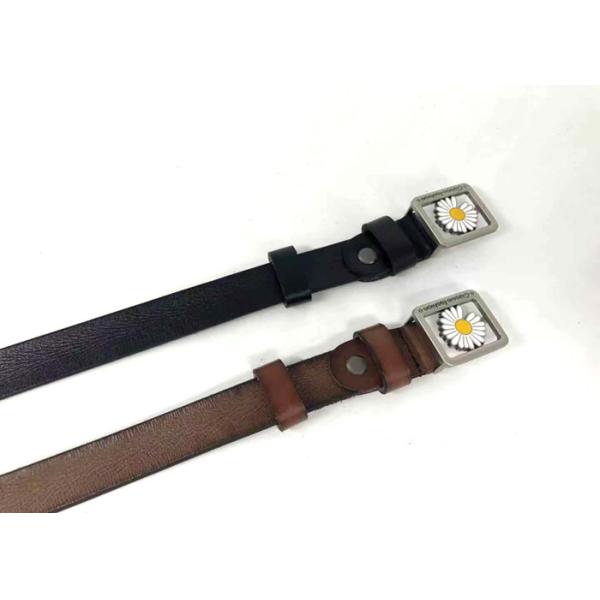 Classic Black 125cm Lady Leather Belt For Skirt