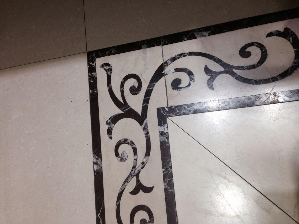 Luxury Palace Design Water Jet Medallion Marble Flooring Tiles Design
