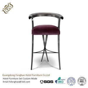 China Elegant Dining Room Hotel Bar Furniture Urban Chair Upholstered Bar Stools wholesale