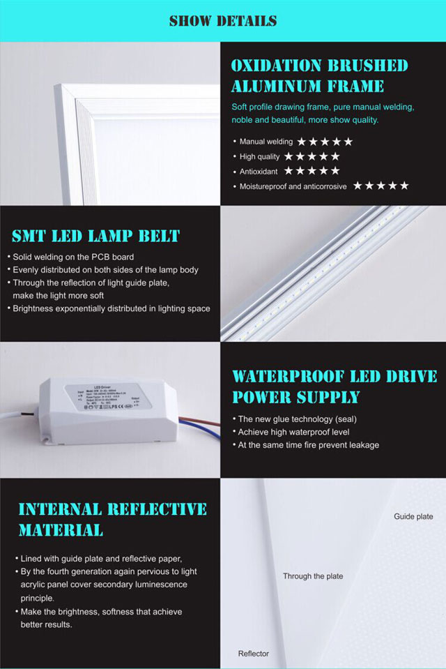 40W 600X600 led light panel China manufacturer
