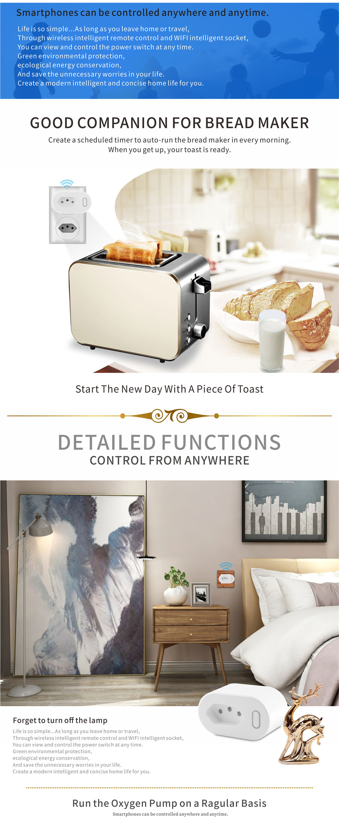 Brazilian Standard 10A Wi-Fi Smart Plug With Power Metering Function