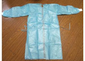 China Single Use Blue Isolation Gowns / Medline Isolation Gowns Anti Bacterial wholesale