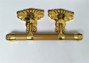 China Pale Gold Adult Coffin Swing Handle African Style ABS / PP Plastic Material wholesale